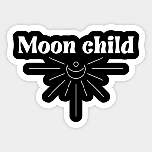 Simple and beautiful Moon Child Sticker